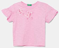 Benetton gyerek pamut póló rózsaszín, 38V4G10JI - rózsaszín 90 - answear - 6 290 Ft