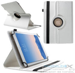  Univerzális TabletPC tok, mappa tok, 9-10", stand, elforgatható (360°), fehér - mobil-box