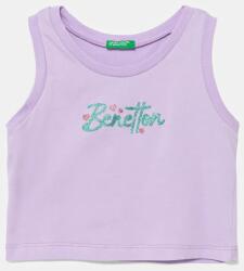 Benetton gyerek pamut felső lila, 3I1XCH01Z - lila 122