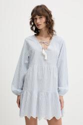 Superdry pamut ruha mini, harang alakú, W8011914A-2U7 - kék S
