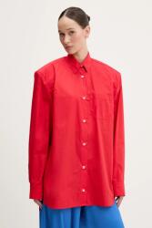 Fiorucci ing Red Embroidered Padded Shirt galléros, piros, regular, W02SMTLO347CO01RD01 - piros 34