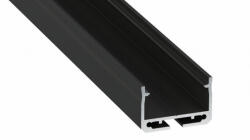 LED Labs Lumines LED profil Sileda lakkozott fekete, 3 m (LAB-10-0335-30)