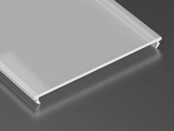 LUMINES Capac Superwide PMMA Efect Înghețat pentru profil de aluminiu - 2m (LUMINESSW-K2020-PMMR)