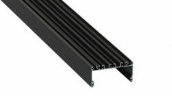 LED Labs Lumines LED profil LARGO lakkozott fekete, 1 m (LAB-10-0695-10)