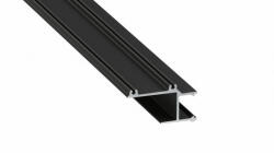 LED Labs Lumines LED profil APA16 lakkozott fekete, 1 m (LAB-10-0325-10)