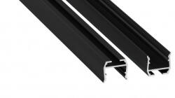 LED Labs LED profil LUMINES axel fekete lakkozott 3 m (LAB-10-1465-30)