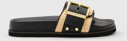 AllSaints papucs Ellie Raffia Slider fekete, W003FD - fekete Női 37