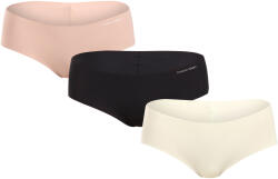 Calvin Klein 3PACK női bugyik Calvin Klein varrás nélküli többszínű női bugyi (QD3559E-WAO) M