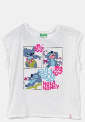 Benetton gyerek pamut póló x Disney fehér, 3JERC10P2 - fehér 140