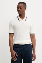 Abercrombie & Fitch poló bézs, sima, KI120-5086 - bézs XXL
