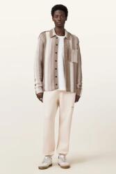 AllSaints pamut melegítőnadrág UNDRGRND - bézs XL