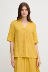 Benetton vászon felső sárga, sima, 5BMLDQ0B6 - sárga XS