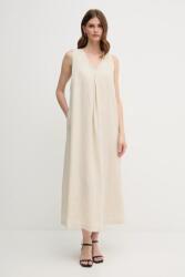Benetton vászon ruha - bézs S - answear - 26 990 Ft