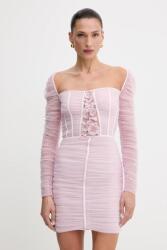 Elisabetta Franchi ruha rózsaszín, mini, testhezálló, AB68352E2 - rózsaszín 38