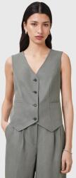 AllSaints mellény AVERIE szürke, egysoros gombolású, W044QC - szürke 36