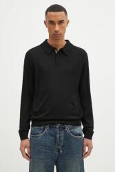 Paul Smith gyapjú pulóver könnyű, férfi, fekete, M1R-241Z-P02093 - fekete M - answear - 88 990 Ft