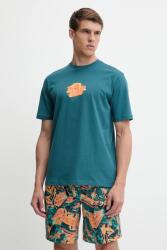 adidas Originals pamut póló Graphic Tee türkiz, nyomott mintás, KC4940 - türkiz S