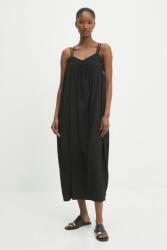 ANSWEAR ruha fekete, midi, egyenes - fekete S - answear - 26 990 Ft