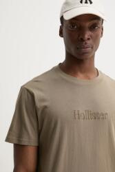 Hollister Co Hollister Co. pamut póló zöld, férfi, nyomott mintás, KI323-5134 - zöld S