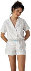 Sensis Pijama de damă cu nasturi SENSIS AMALIA alb-deschis-bej: XL (31323 XL)