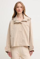 Calvin Klein Jeans rövid kabát bézs, átmeneti, oversize, LV047AB502 - bézs L