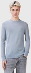 AllSaints gyapjú pulóver MODE szürke, M002KZ - kék S