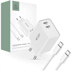 Tech-Protect Hálózati Töltő szett PD35W 2*USB-C + USB-C / USB-C Fehér