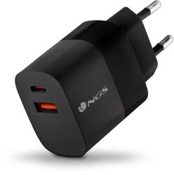 NGS fekete 33W Hálózati Töltő PD3.0 - 1 db USB-C + 1 db USB-A kimenettel - xpro