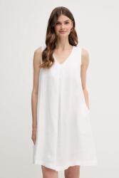 Benetton vászon ruha - fehér S - answear - 17 990 Ft