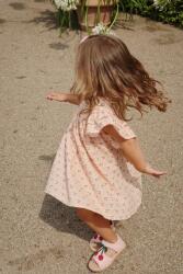Konges Sløjd ruha COCO DRESS GOTS narancssárga, mini, harang alakú, KS103059 - narancssárga 86