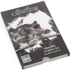 CRETACOLOR Monolith Graphite Set grafit rajzkészlet, 11 db-os, fémdobozos