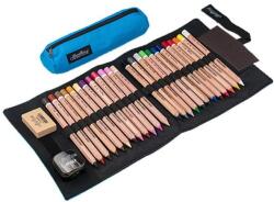 CRETACOLOR Pencil Wrap Set rajzkészlet feltekerhető vászon tartóban - MegaColor, 28 db-os