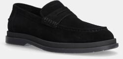 HUGO velúr mokaszin Chaol - fekete Férfi 45 - answear - 55 990 Ft