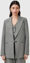 AllSaints blézer vászonkeverékből AVERIE - szürke 38