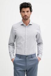 HUGO BOSS pamut ing galléros, sötétkék, slim, 50545826 - sötétkék 42