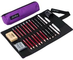 CRETACOLOR Pencil Wrap Set rajzkészlet feltekerhető vászon tartóban - Beginner, 16 db-os