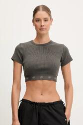 Adidas t-shirt Rib SS Top szürke, JD0041 - szürke S