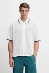 Adidas pamut ing Knitted Shirt - fehér M
