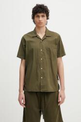 Barbour pamut ing Barbour Holywell Poplin S/S Relaxed Fit Shirt galléros, zöld, relaxed, MSH5603 - zöld XL