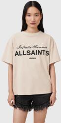 AllSaints pamut póló AVRI bézs, W095JC - bézs S