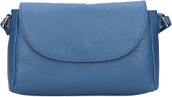 Italia Női bőr crossbody kézitáska Italia Mirabel - mélykék