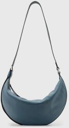 AllSaints bőr táska HALF MOON - kék Univerzális méret
