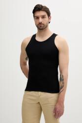 United Colors of Benetton pamut top fekete, 3JKF2H002 - fekete M