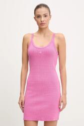 Adidas ruha Rib Mini Dress rózsaszín, mini, testhezálló, JI5750 - rózsaszín L