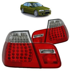 MTUNING Lights BMW 3 E46 Rear LED Red-Clear - llracing - 106 290 Ft
