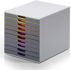 DURABLE Suport documente birou 10 sertare, DURABLE Varicolor