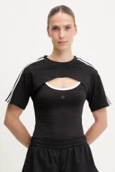 Adidas t-shirt Cut-Out Tee fekete, JD0042 - fekete S