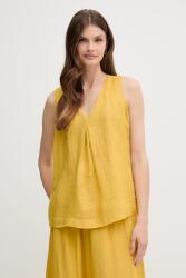 Benetton vászon felső sárga, sima, 5BMLDQ06W - sárga M