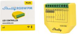Shelly PLUS RGBW PM - Wi-Fi + Bluetooth RGBW LED szalag okosvezérlés
