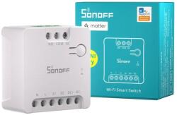 SONOFF MINI-D Wi-Fi + eWeLink-Remote, Matter kompatibilis, okos mini relémodul, feszültségmentes kimenettel